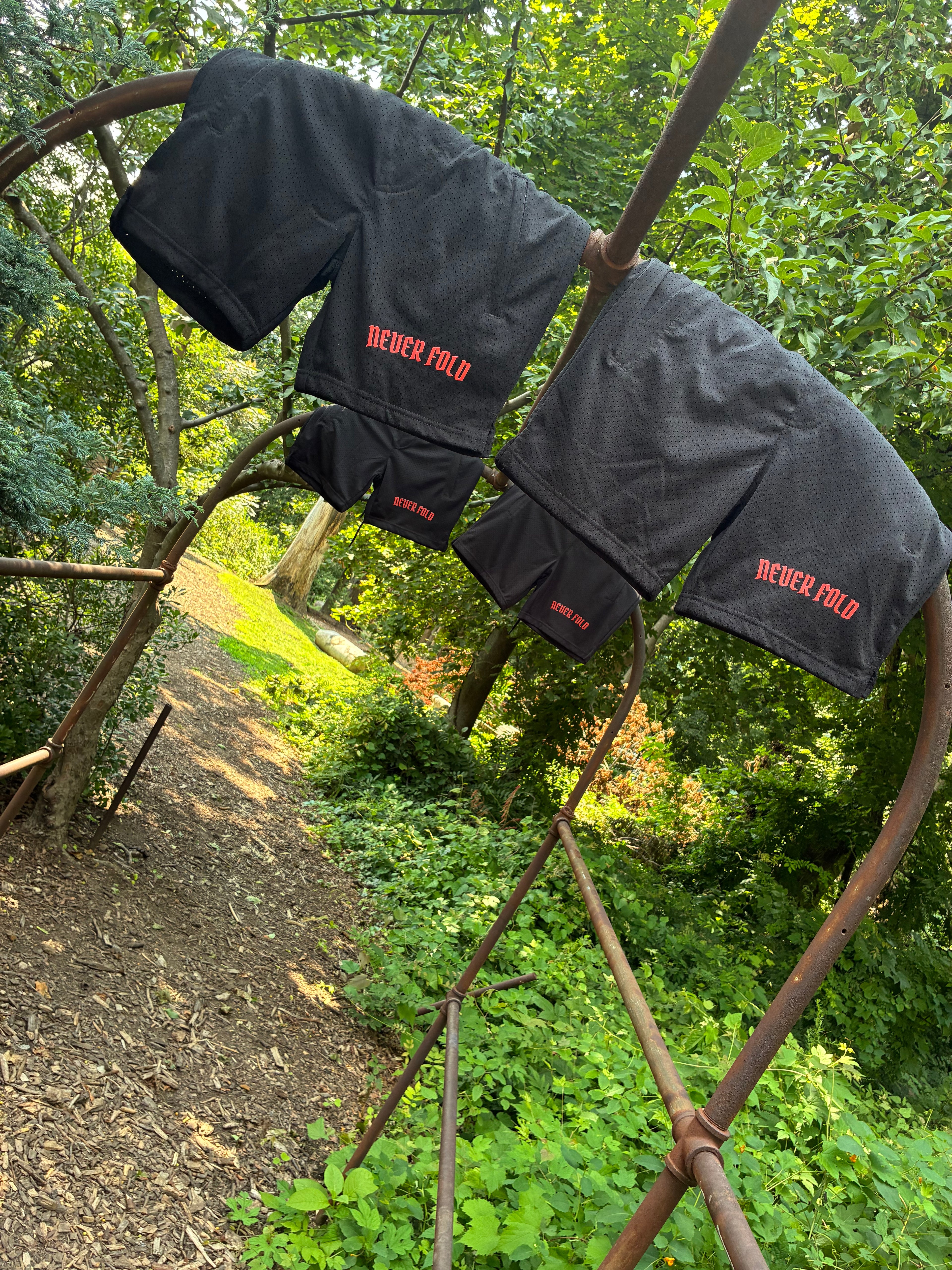 Never Fold Signature Mesh Shorts